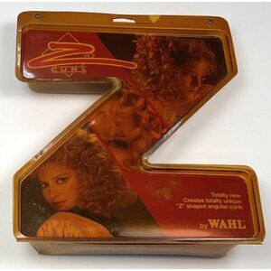 VTG 1987 WAHL Zee Curl Flat Barrel Zigzag CURLING IRON 5375 NEW Unopened